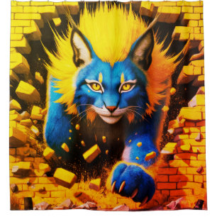 Lynx Art Duschvorhang