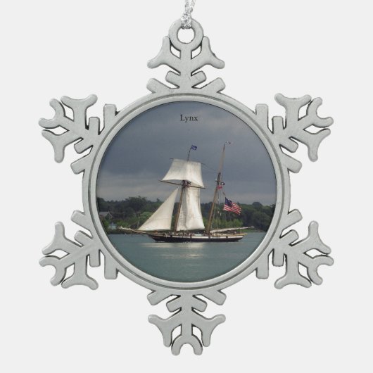 Lynx Ball oder Snowflake Ornament (Vorderseite)