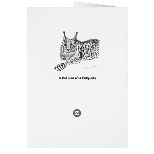 Lynx Birthday Card (Hinten)