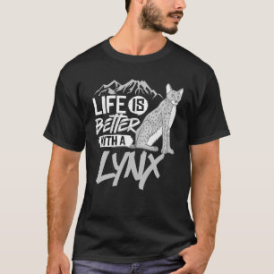 Lynx Cat Animals Safari Bobcats Niedlich Südafrika T-Shirt