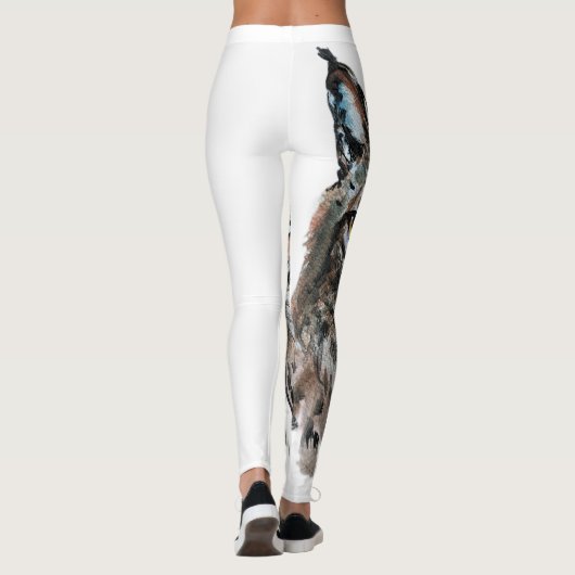 Lynx - Geistier, Totem-Joga-Führer für Wasserfarbe Leggings (Rückseite)