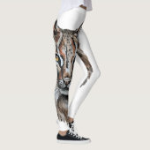 Lynx - Geistier, Totem-Joga-Führer für Wasserfarbe Leggings (Rechts)