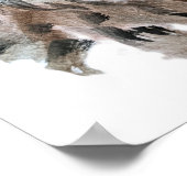 Lynx - Geistier, Totem-Joga-Führer für Wasserfarbe Poster (Ecke)