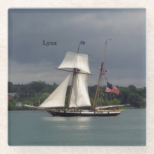 Lynx Glas Untersetzer (Vorderseite)