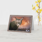 Lynx in einem Lichtsturm Karte (Gelbe Blume)