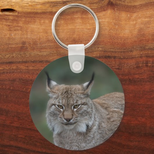 Lynx mit Blick auf die Klassik Schlüsselanhänger (Rückseite)