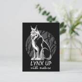 Lynx mit der Natur Postkarte (Stehend Vorderseite)