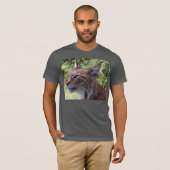 Lynx mit Nahem T - Shirt (Vorne ganz)