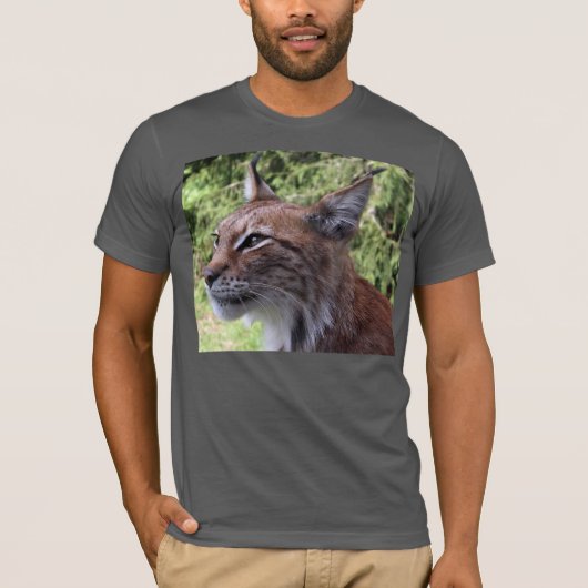 Lynx mit Nahem T - Shirt (Vorderseite)