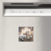 Lynx Moon Art Magnet (In Situ (Geschirrspüler))