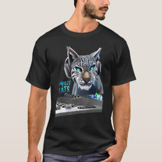 Lynx Music schlägt Bobcat Tiermusiker T-Shirt