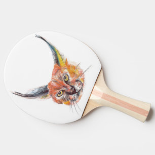 Lynx Ping Pong Paddle, Red Rubber Back Tischtennis Schläger