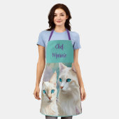 Lynx Point Siamese Cat Art Schürze (Getragen)