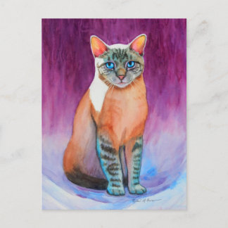 Lynx Point Siamese Cat at at Kitty Angels Postkarte
