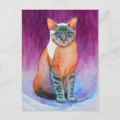 Lynx Point Siamese Cat at at Kitty Angels Postkarte (Vorderseite)
