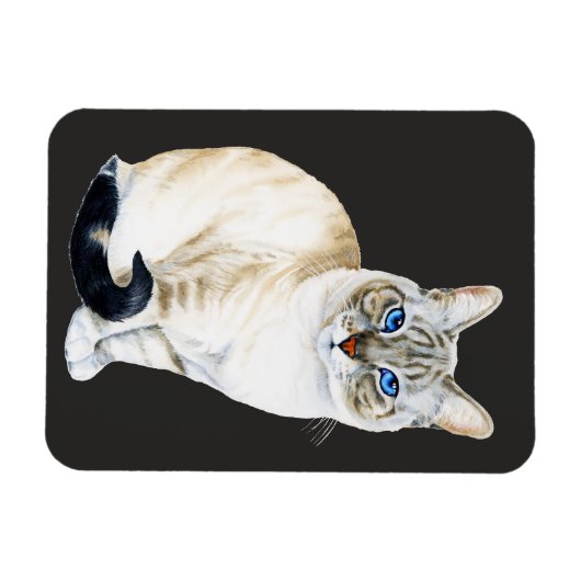 Lynx Point Siamese Cat Magnet (Horizontal)