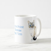 Lynx Point Siamese Cat Parent individuell anpassba Kaffeetasse (VorderseiteRechts)