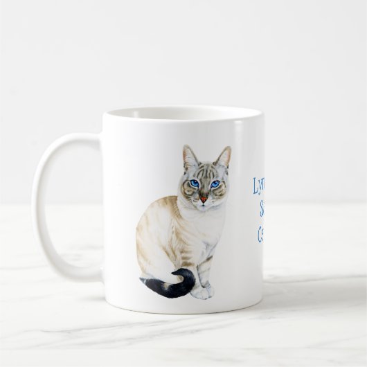 Lynx Point Siamese Cat Parent individuell anpassba Kaffeetasse (Links)