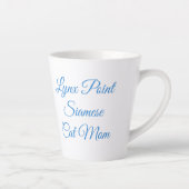 Lynx Point Siamese Cat Parent Personalisiert Milchtasse (Rechts)