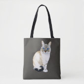 Lynx Point Siamese Cat Personalisiert Tasche (Vorderseite)