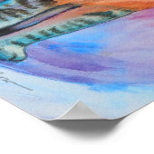 Lynx Point Siamese Cat Study Poster (Ecke)