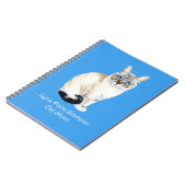 Lynx Point Siamese Cat Watercolor Notizblock (Linke Seite)