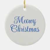 Lynx Point Siamese Katze Personalisiert Weihnachte Keramik Ornament (Hinten)