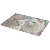 Lynx Point Siamese Portrait Art Schneidebrett (Ecke)