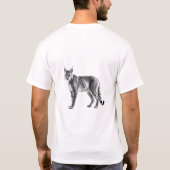 Lynx-Power auf weißem T - Shirt (Rückseite)