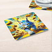 Lynx Rechteckiger Pappuntersetzer (angewinkelt)