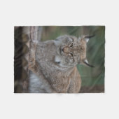 Lynx sieht dich an fleecedecke (Vorderseite (Horizontal))