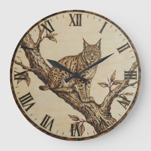 Lynx Wall Clock  Große Wanduhr (Vorderseite)