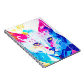 Lynx Wild Nature Animal Color Art Malerei Notizblock (Rechte Seite)