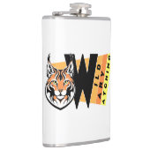 Lynx - Wild. Vorsicht. Beobachtung Flachmann (Rechts)