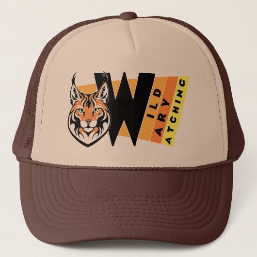 Lynx - Wild. Vorsicht. Beobachtung Truckerkappe (Vorderseite)