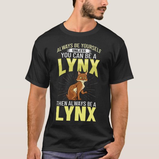 Lynxes Animal Red Lynx Kanada Iberian Eurasian T-Shirt (Vorderseite)