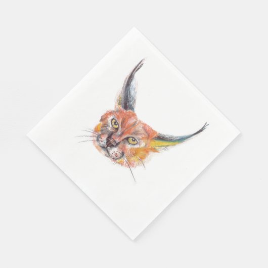 Lynxs Luncheon Paper Napkins Serviette (Ecke)