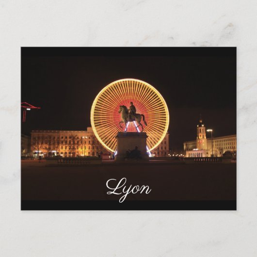 Lyon Bellecour Postkarte (Vorderseite)