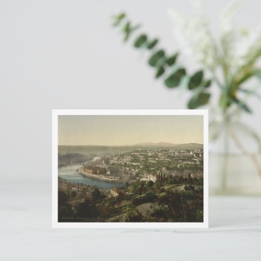 Lyon Cityview, Frankreich Postkarte (Stehend Vorderseite)