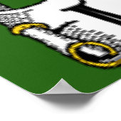 Lyon Coat of Arms Irish Flag Print Poster (Ecke)