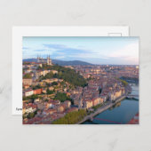 Lyon colline de Fourvière Postkarte (Vorne/Hinten)