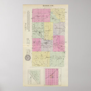 Lyon County, Hartford, Hortonburg, Kansas Poster