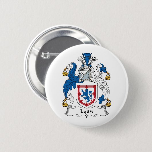 Lyon-Familienwappen Button (Vorne & Hinten)
