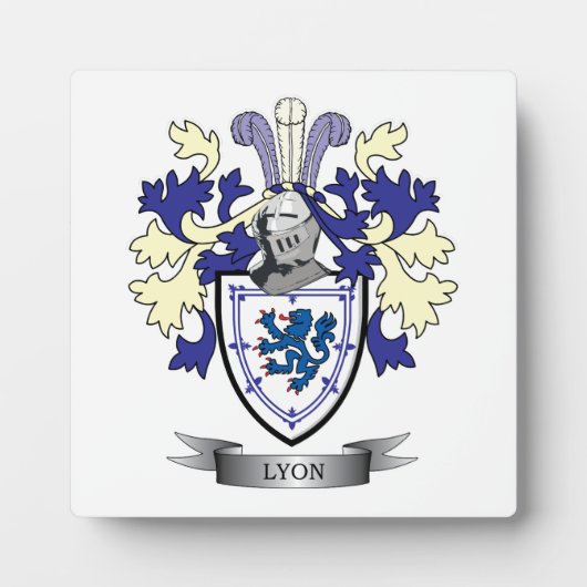 Lyon-Familienwappen-Wappen Fotoplatte (Vorderseite)