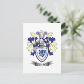 Lyon-Familienwappen-Wappen Postkarte (Stehend Vorderseite)