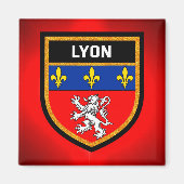 Lyon Flag Magnet (Vorne)