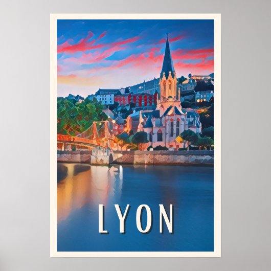 Lyon Foto Vintage Poster (Vorne)