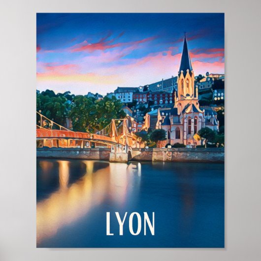 Lyon Foto Vintage Poster (Vorne)