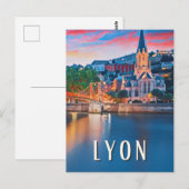 Lyon Foto Vintage Postkarte (Vorne/Hinten)