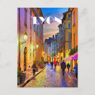 Lyon Foto Vintage Postkarte